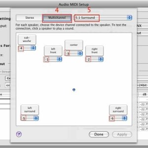 audio midi speaker setup