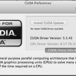 drivers CUDA OS X 10.9.2 5.5.43