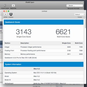 Geekbench Score 32bit