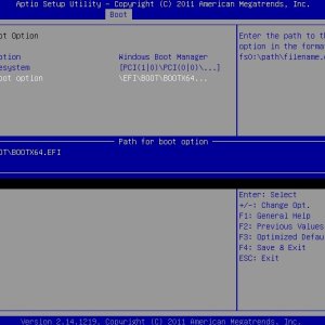 Add boot opcion