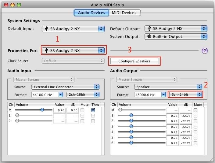 audio midi setup