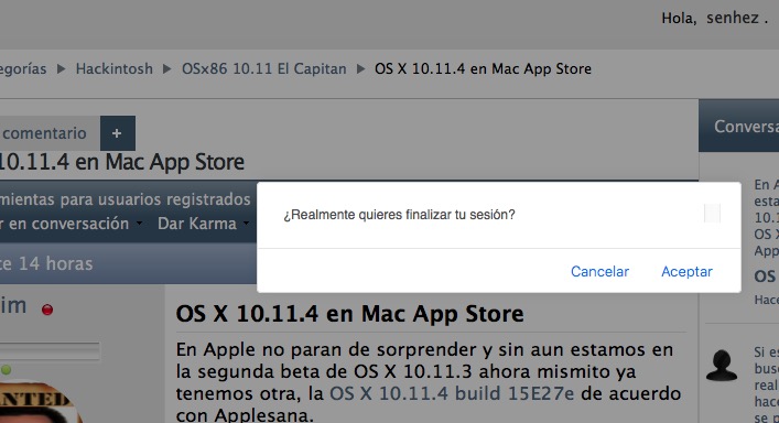 salir sesion osx86spain