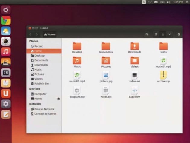Ubuntu desktop